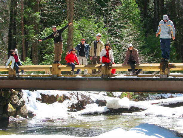 The Swinging Bridge in Yosemite