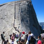 hike to top of half dome cables climbing